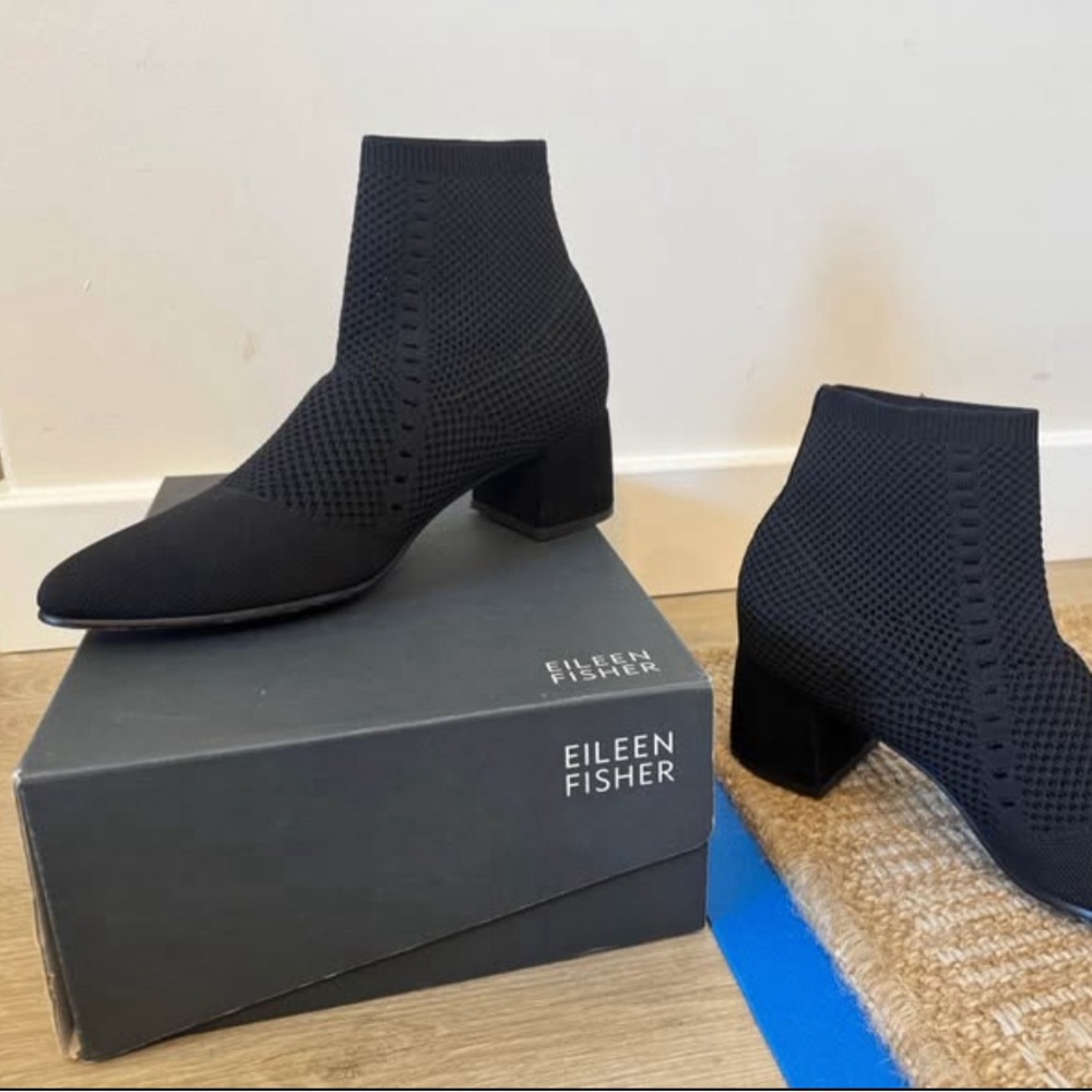 Women’s Eileen Fisher Stretch Knit Black Bootie